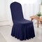 Spandex Banquet Skirt Chair Cover Navy Blue Stretch Skirt Fit Durable Event Decor